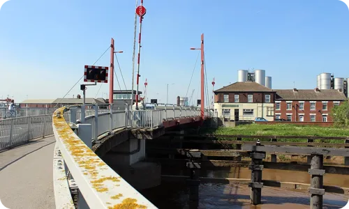 An image crossing the Dutch River, Goole, Yorkshire