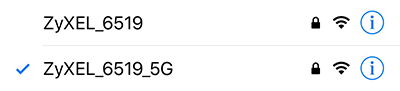 2.4GHz and 5GHz Network Example