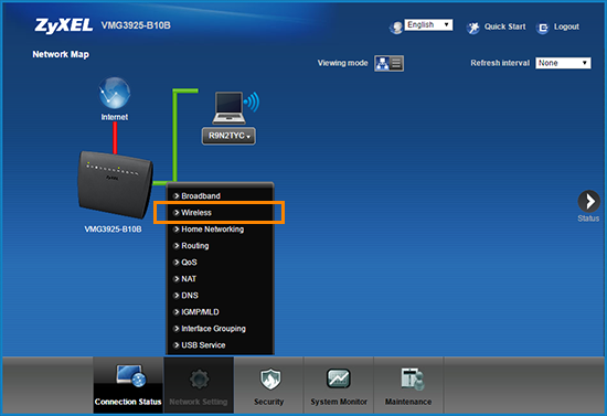 How do I change the wireless channel on a Zyxel VMG 3925 router? | KCOM ...