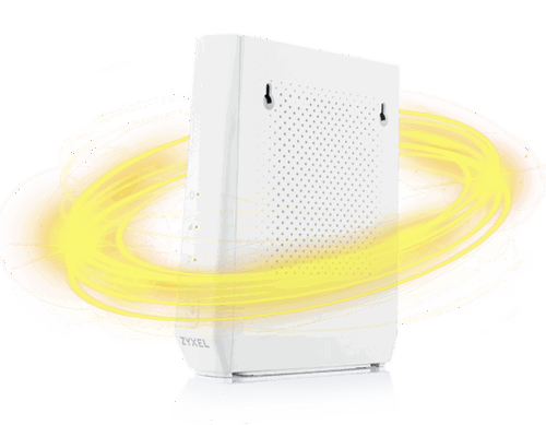 KCOM Smart Wi-Fi access point surrounded by glowing circle