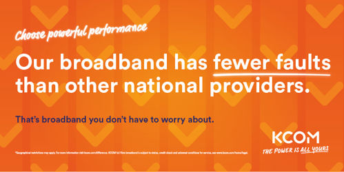 KCOM Difference - we have fewer faults than other providers