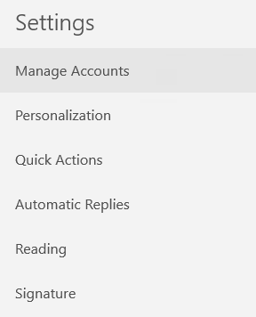 Manage Accounts