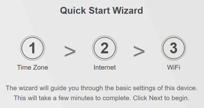 Quick Start Wizard