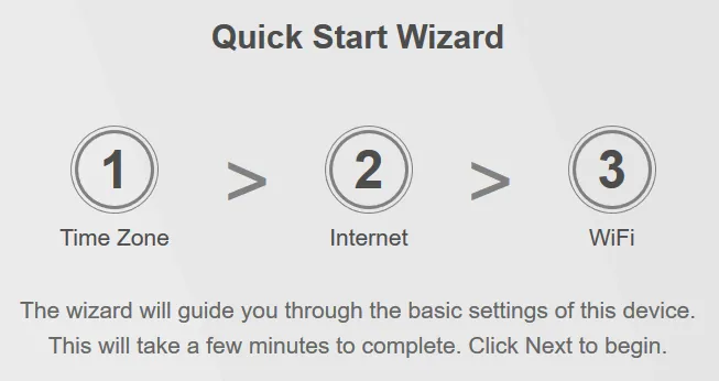Quick Start Wizard