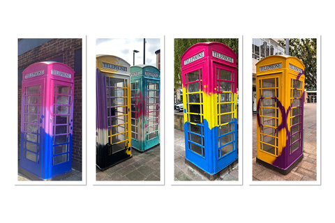 The Pride phone boxes