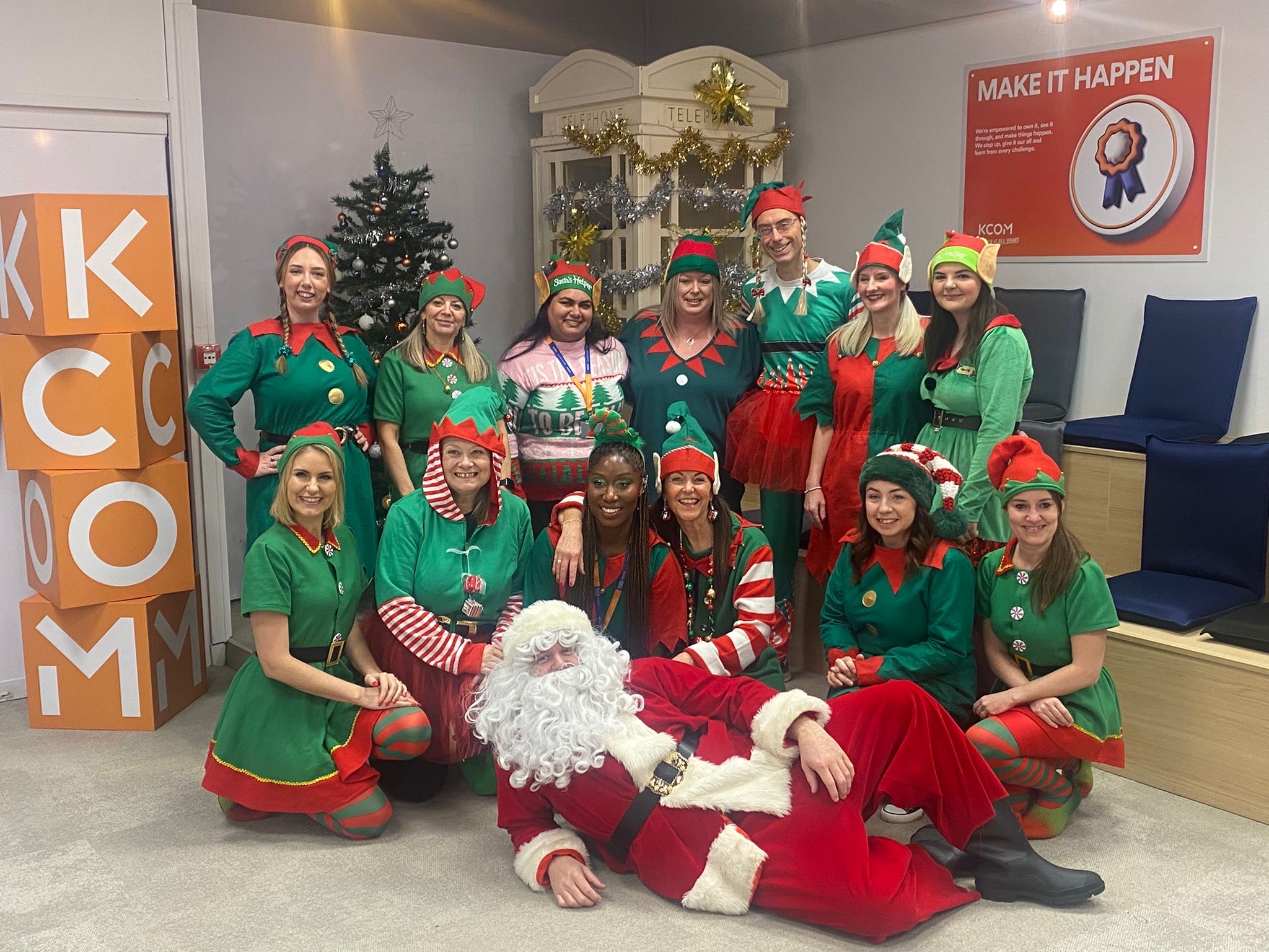 KCOM staff meet Father Christmas