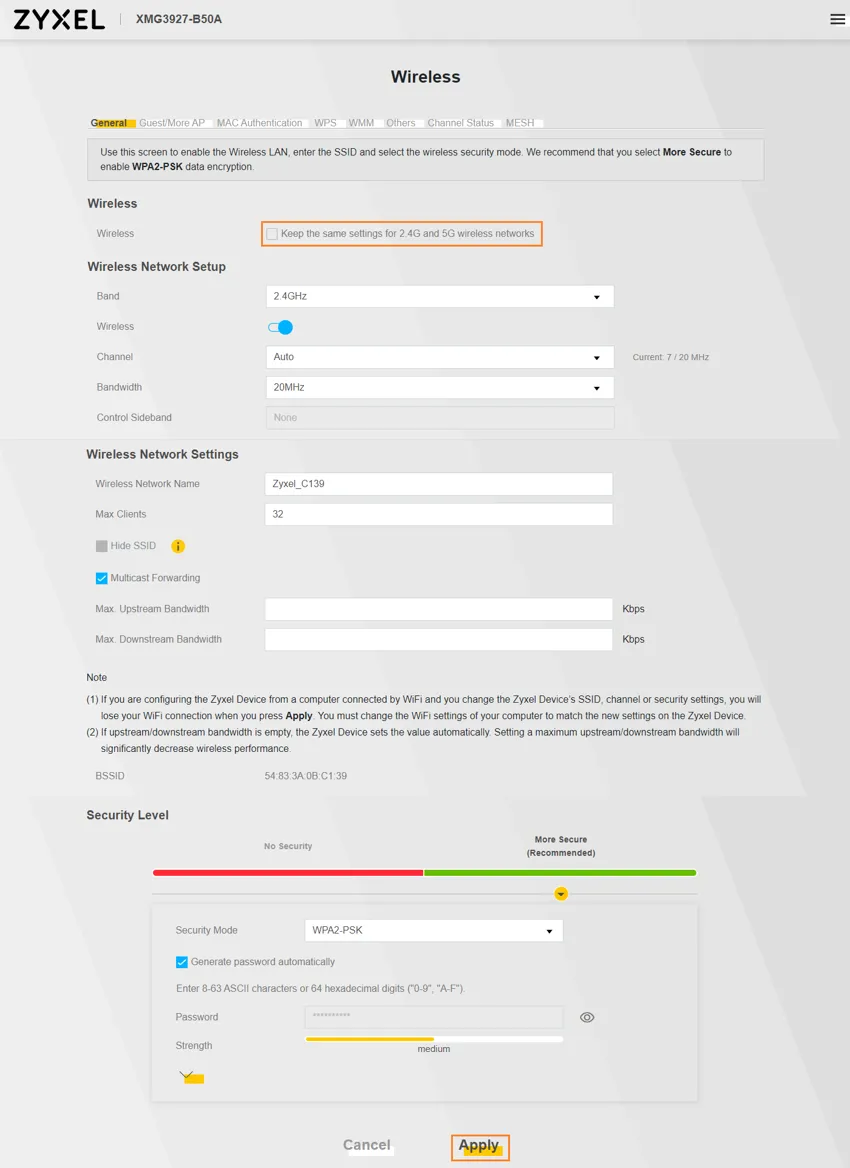 2.4Setting