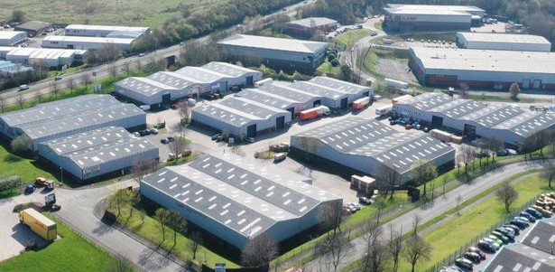 Image shows a business estate.