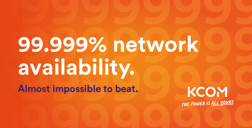 99.999% network availability graphic