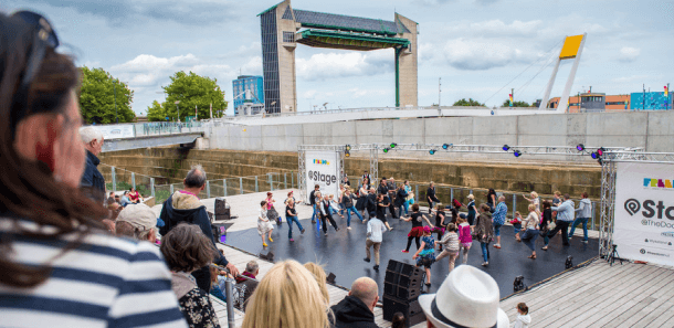 People dancing on stage