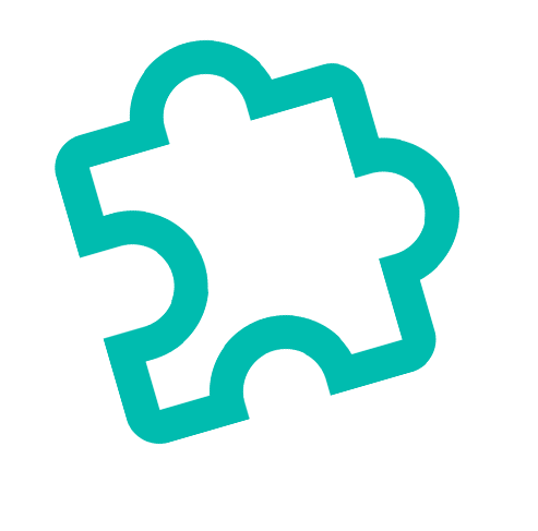 A puzzle piece that represents the additional extras your business may need. 