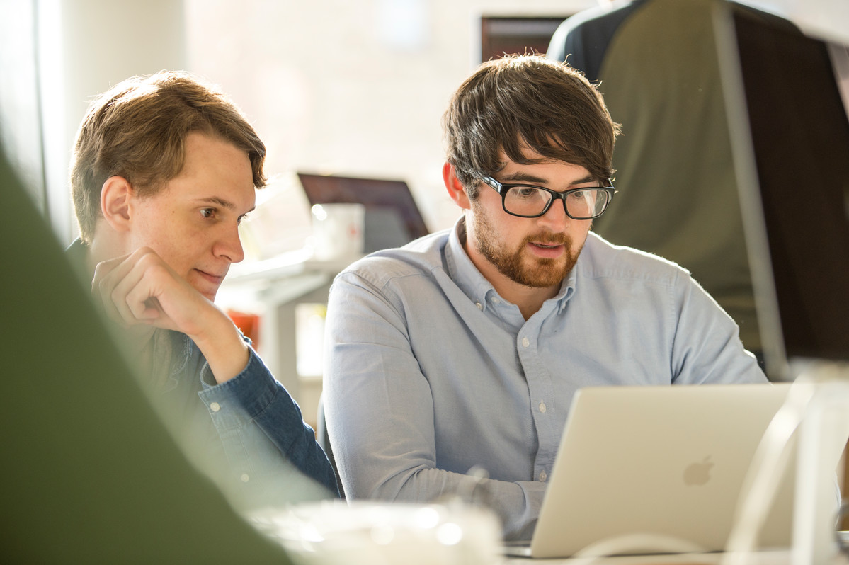 People working in office