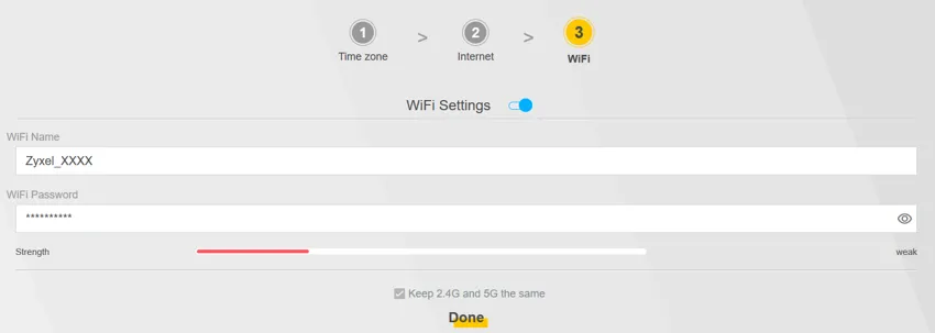 Wireless Name and Password