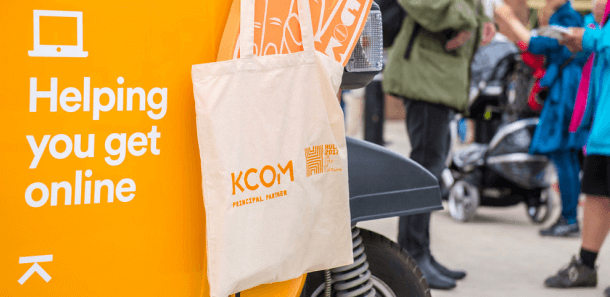 KCOM tote bag